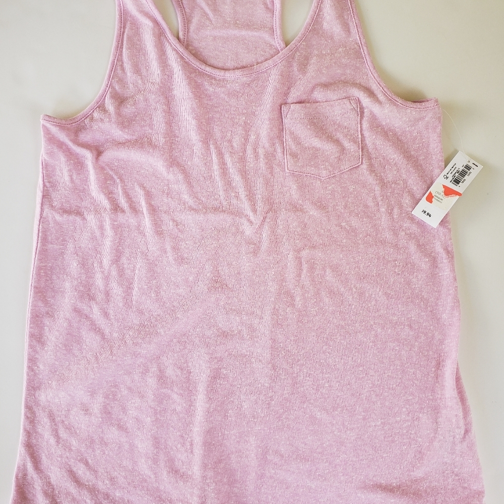Old Navy Girls tank Size Large 10/12 lt pink NEW